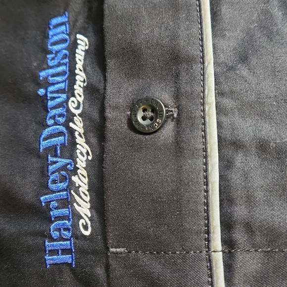 Harley Davidson Button Front Mechanic Shirt - Picture 4 of 4